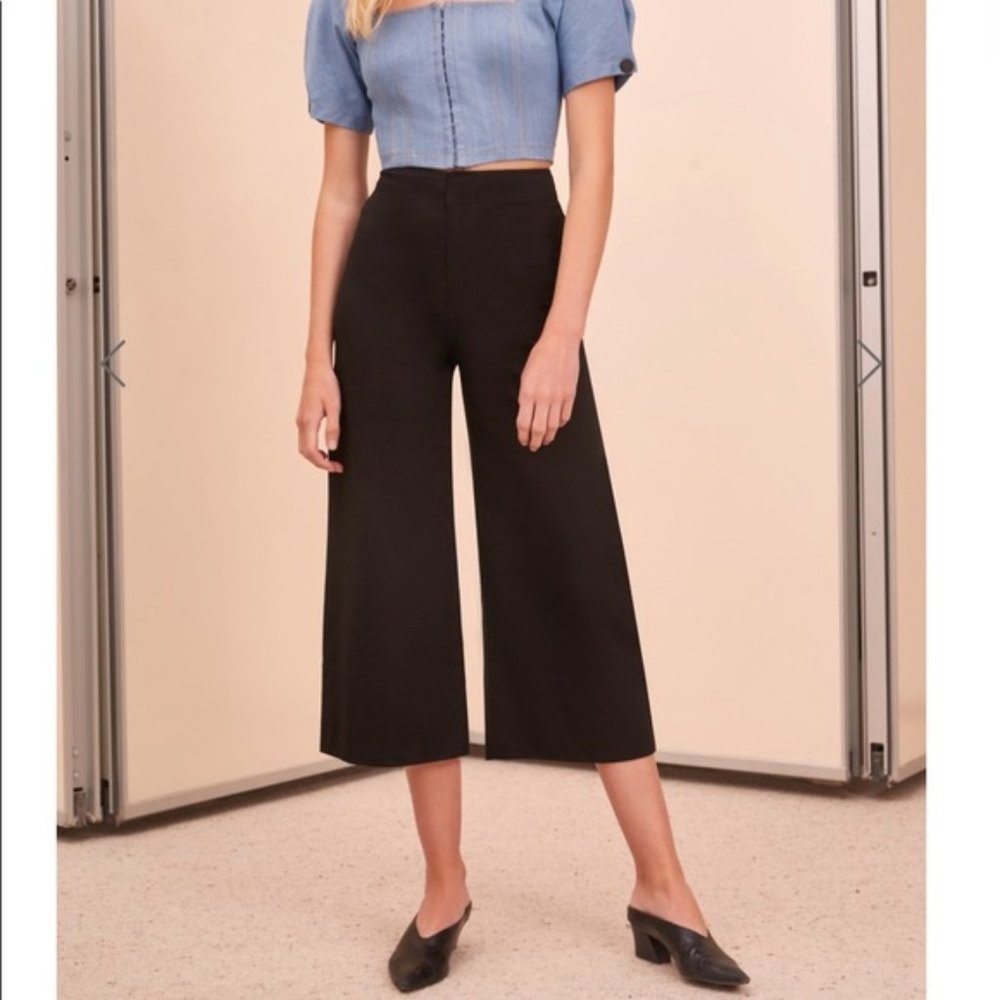 C/MEO Collective Adept Wide Leg Pants Black NWT M